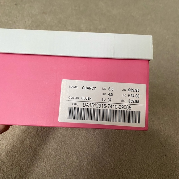 JustFab Chancy Blush Strappy Heels - Picture 3 of 7